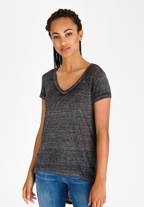 edit - V Neckline Tunic Grey