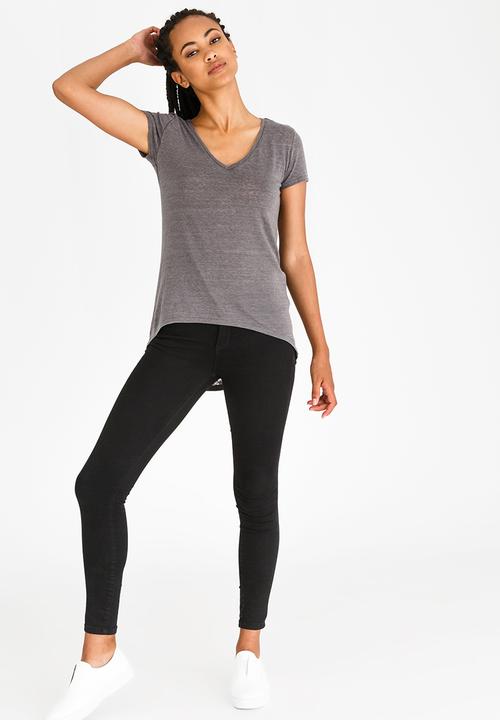 edit - V Neckline Tunic Taupe