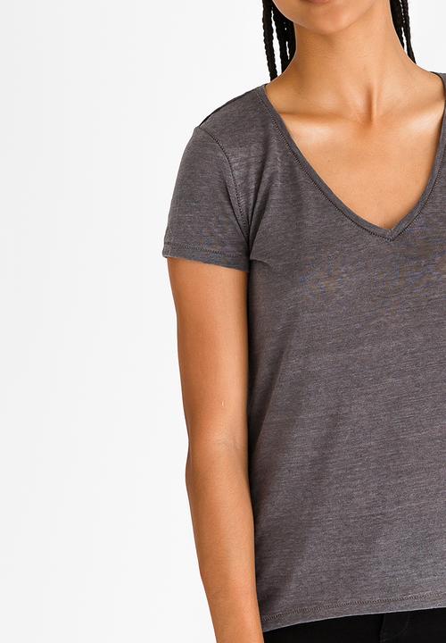 edit - V Neckline Tunic Taupe