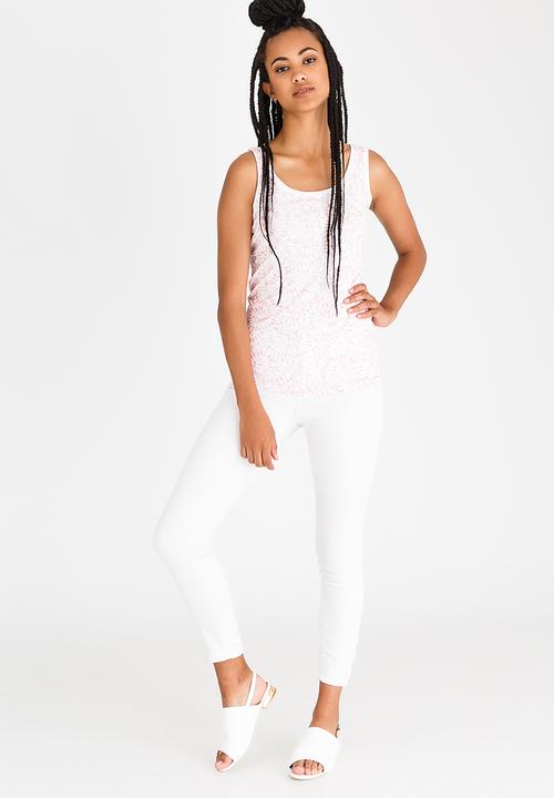 JEEP - Short Sleeve Printed Vest Coral