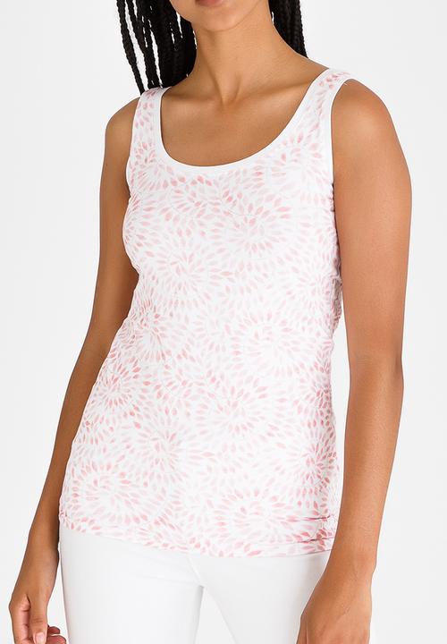 JEEP - Short Sleeve Printed Vest Coral
