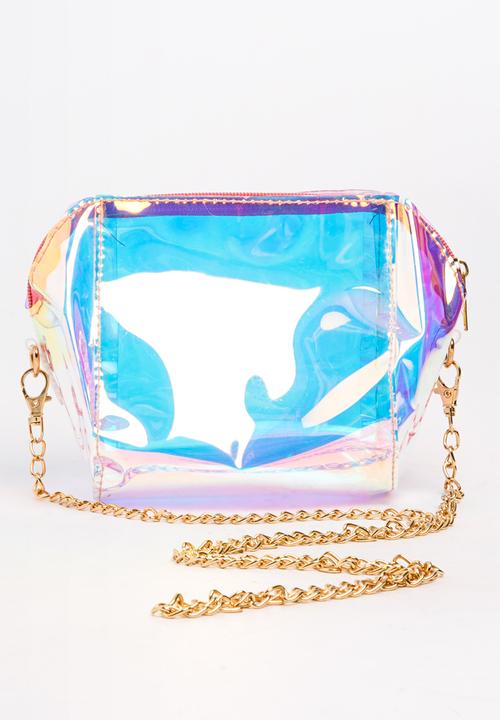 Pop Candy - Girls Iridescent Shoulder Bag Pale Blue