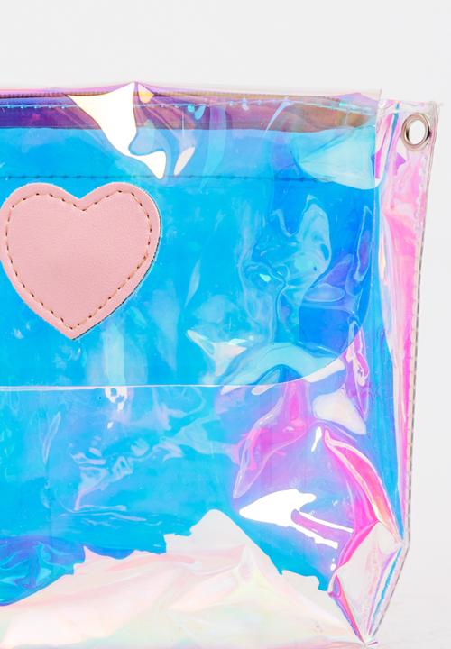 Pop Candy - Girls Iridescent Shoulder Bag Pale Pink