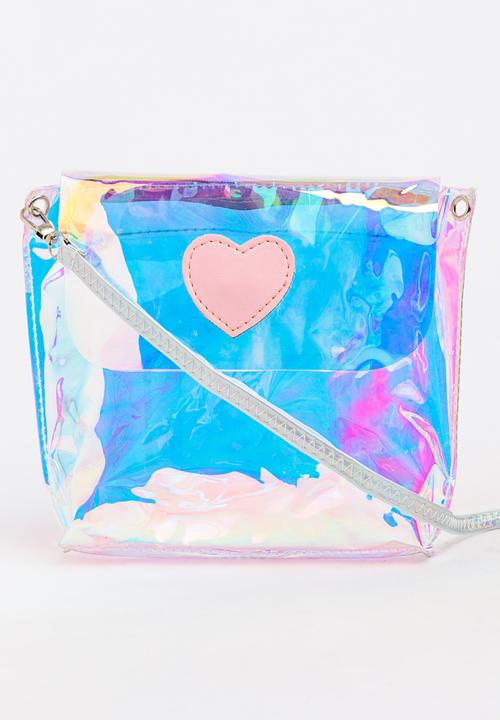 Pop Candy - Girls Iridescent Shoulder Bag Pale Pink