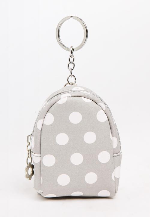 Pop Candy - Girls Spot Backpack Coin Purse Grey