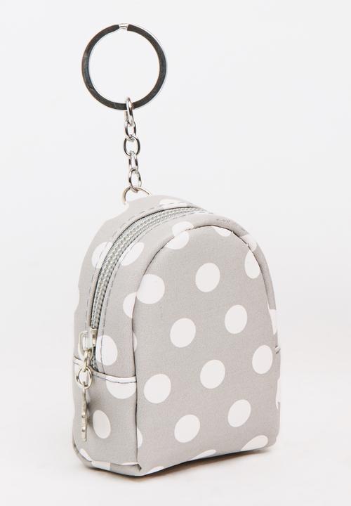 Pop Candy - Girls Spot Backpack Coin Purse Grey
