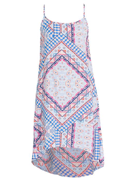 Rebel Republic - Hi-Low Woven Dress Multi-colour