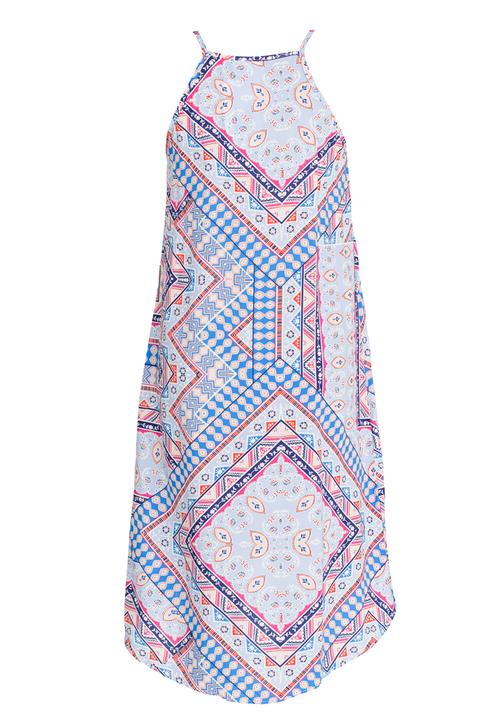 Rebel Republic - Hi-Low Woven Dress Multi-colour