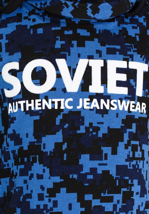 SOVIET - Lazio Hooded Tee Blue