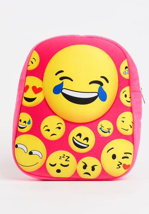 Cool Kids - Laughing Face Emoji Back Pack, Cushion and Purse Multi-colour