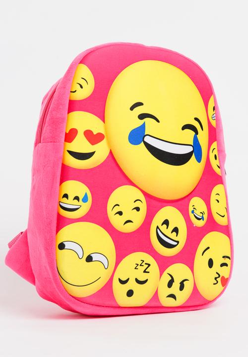 Cool Kids - Laughing Face Emoji Back Pack, Cushion and Purse Multi-colour
