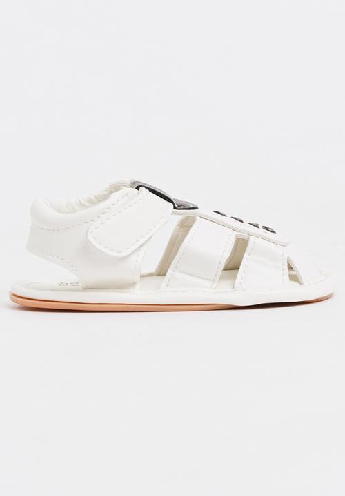 Pop Candy - Boys PU Sandals White