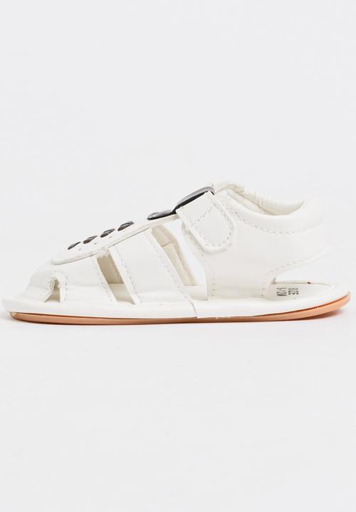 Pop Candy - Boys PU Sandals White