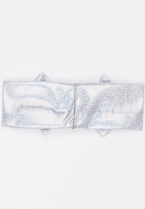 Pop Candy - Girls Bow Headband Silver