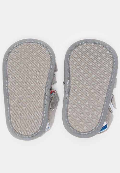 Pop Candy - Boys Canvas Sandals Grey