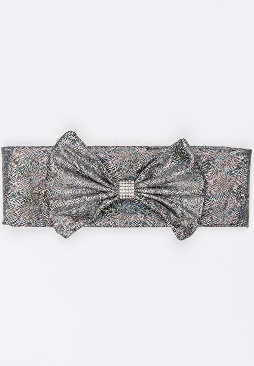 Pop Candy - Girls Bow Headband Silver