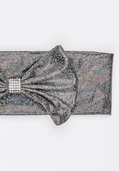 Pop Candy - Girls Bow Headband Silver