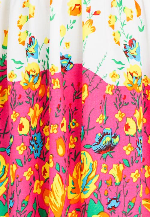 Pop Candy - Flower Printed Dress Multi-colour