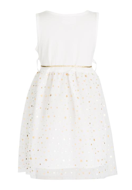 Pop Candy - Star Mesh Dress White