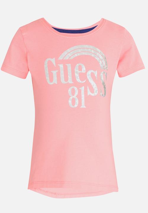 GUESS - Girls Rainbow Tee Mid Pink