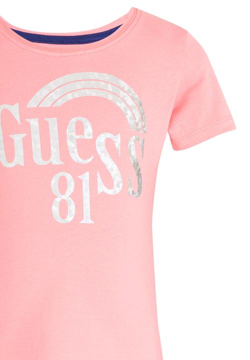 GUESS - Girls Rainbow Tee Mid Pink