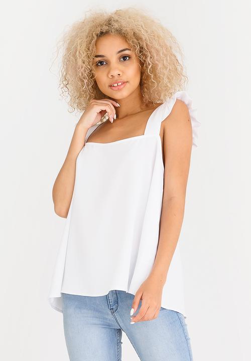 c(inch) - Frill Detail Cami White