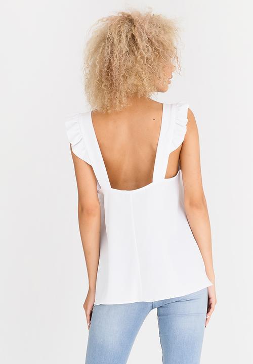 c(inch) - Frill Detail Cami White