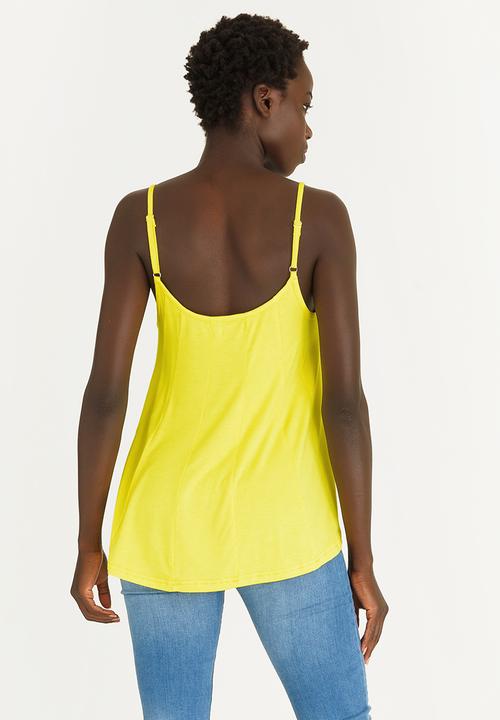 edit - Strappy Swing Top Yellow