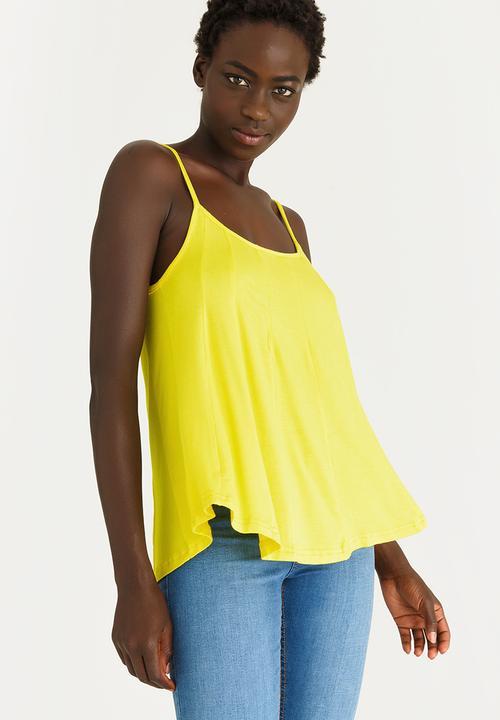 edit - Strappy Swing Top Yellow