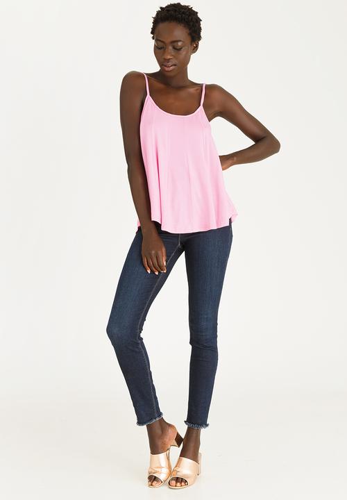 edit - Strappy Swing Top Pale Pink