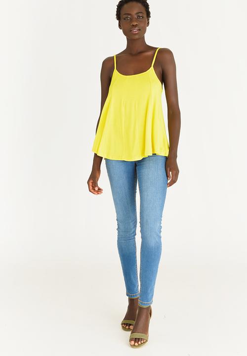 edit - Strappy Swing Top Yellow