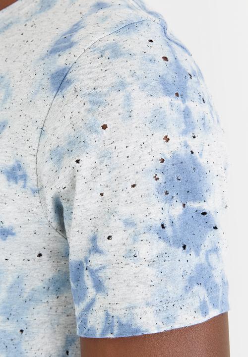 GUESS - Trent Fleck Destroy Tee Direct Blue