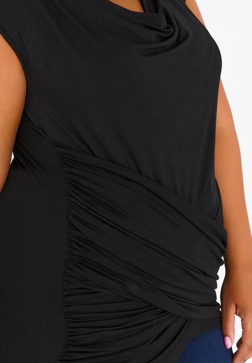 edit Plus - Gauged Front Cami Black
