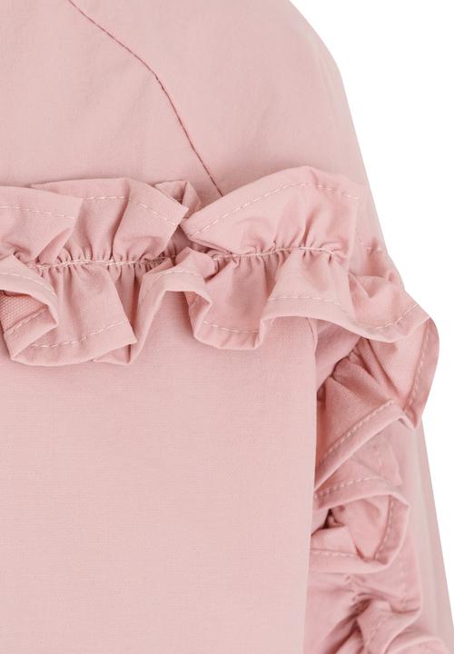 Pop Candy - Frill Detail Bomber Pale Pink
