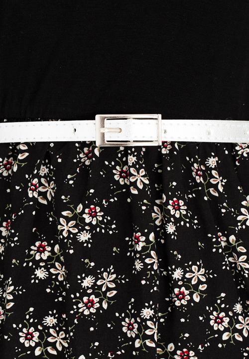 Rebel Republic - Combo Dress Black