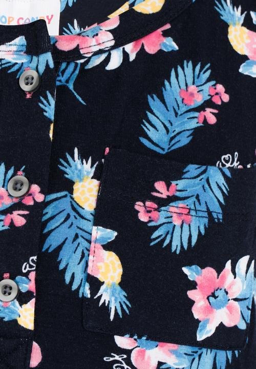 Pop Candy - Girls Printed Playsuit Navy