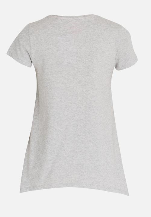 GUESS - Girls Tri Hearts Tee Grey