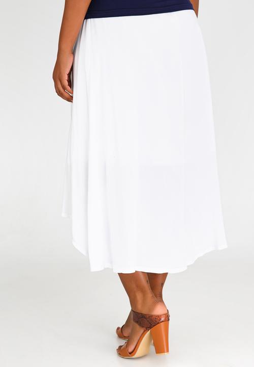 edit Maternity - Hi-low skirt - white