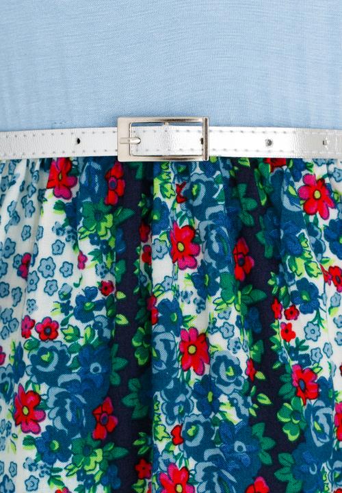 Rebel Republic - Combo Dress Mid Blue