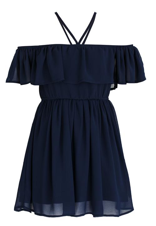 Rebel Republic - Chiffon Party Dress Navy