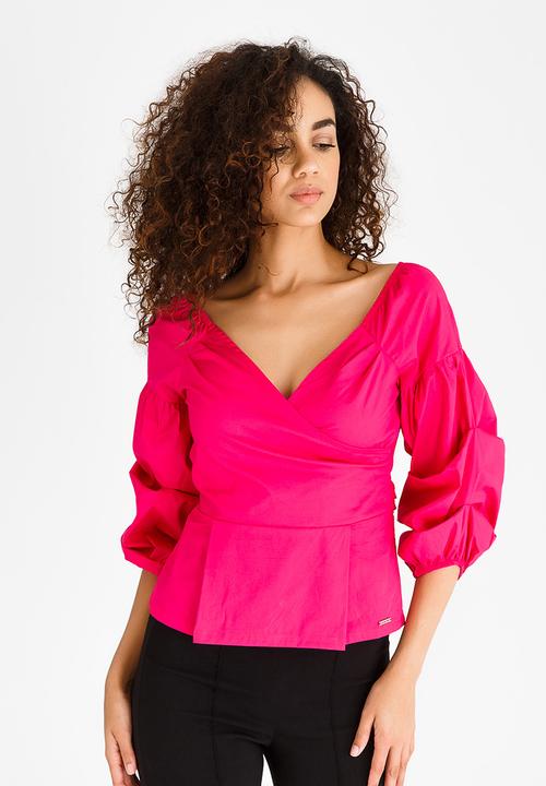 SISSY BOY - Puff Sleeve Top Mid Pink