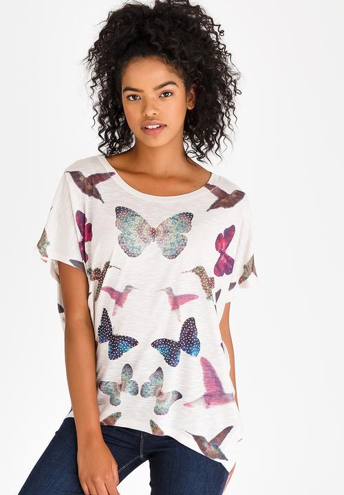 Revenge - Butterfly Batwing Tee Cream