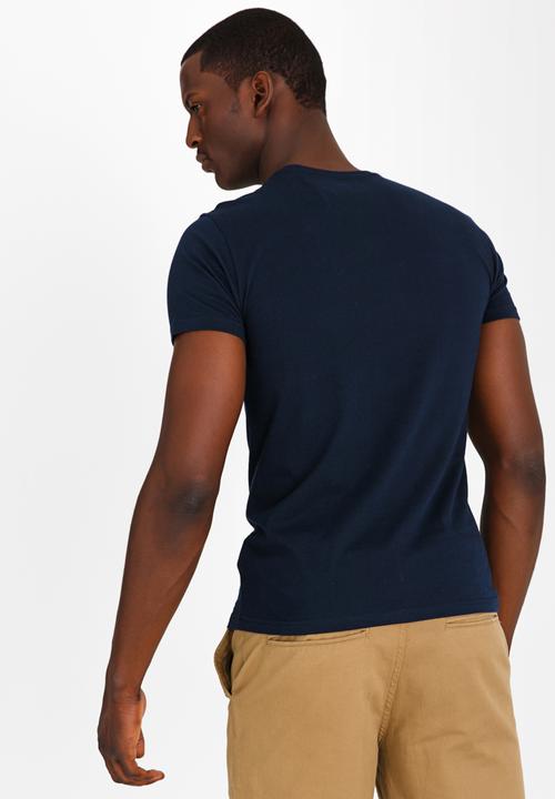 POLO - Classic printed tee - navy