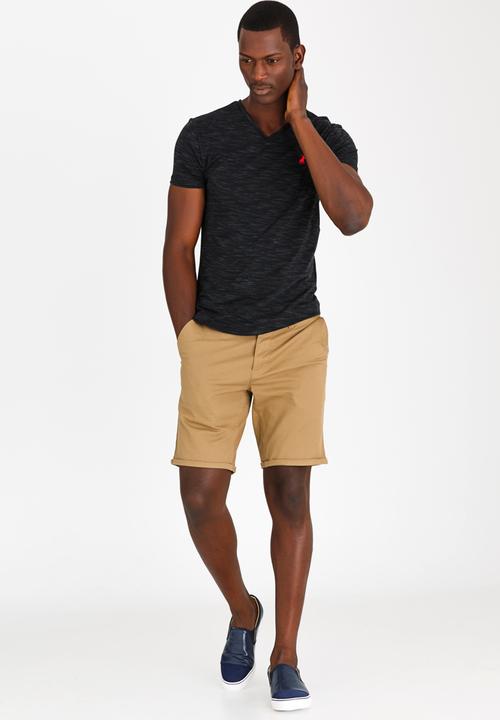 POLO - Space Dye T Shirt Black