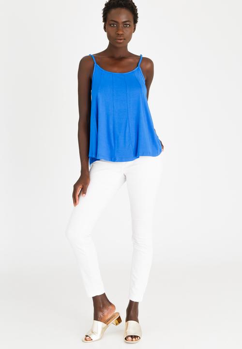 edit - Strappy Swing Top Cobalt
