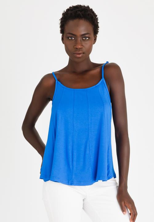 edit - Strappy Swing Top Cobalt