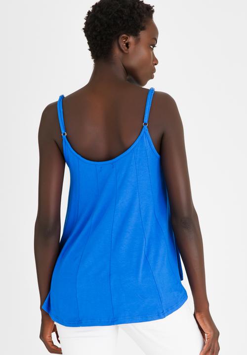edit - Strappy Swing Top Cobalt