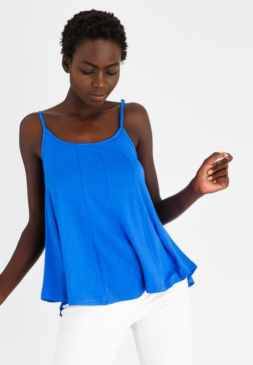 edit - Strappy Swing Top Cobalt