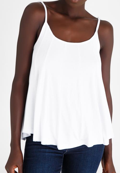 edit - Strappy Swing Top White