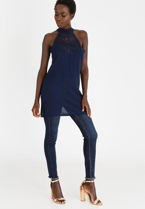 edit - Halter Neck Tunic Blue